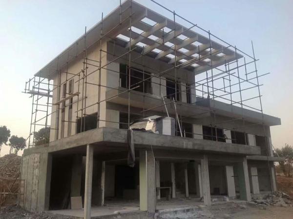 Da casa rápida da construção de aço da luz da casa pré-fabricada da construção do andar de China dois casa barata da casa pré-fabricada