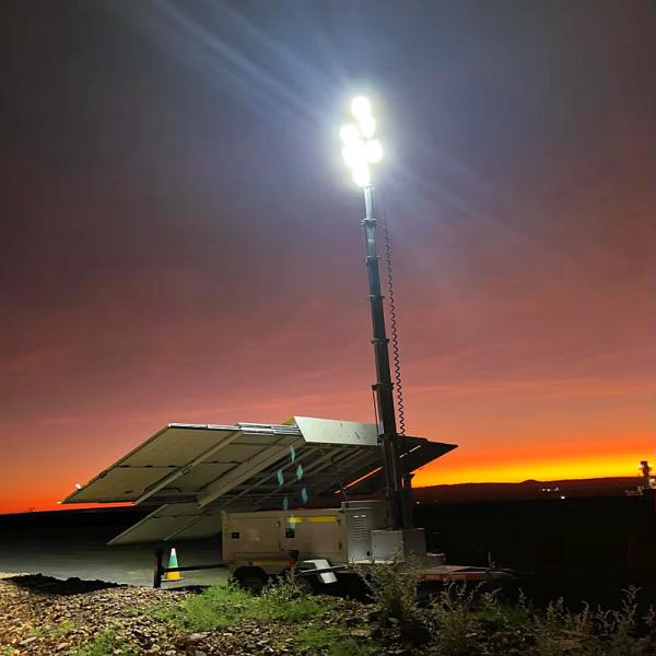Solar Light Tower Construction Light Towers Solar Panel 1880W Mobile Light Tower Manufacturers