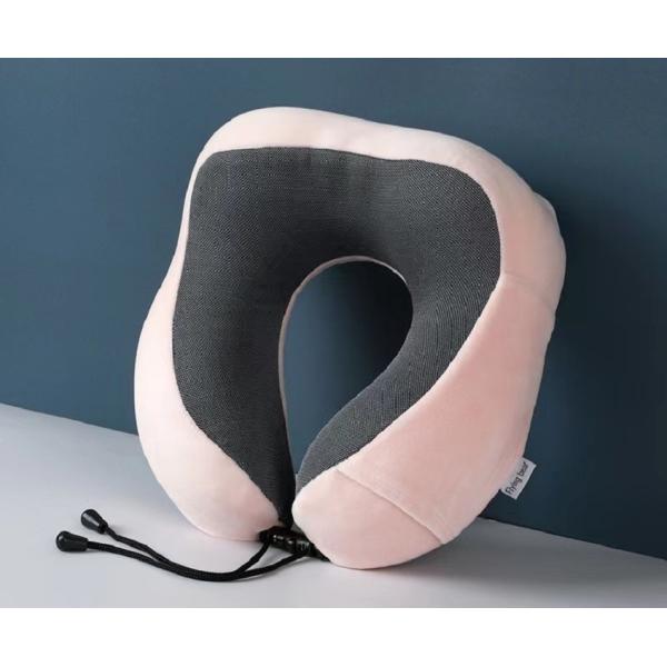 U-shaped Memory Foam Travel Pillow Slow Reboundable and Foldable for Neck Pain Relief
