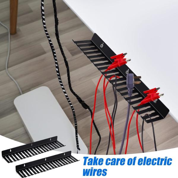 280x89x32mm Cable Hanger e Organizer Wall Montável para armazenamento de cabo limpo e ordenado