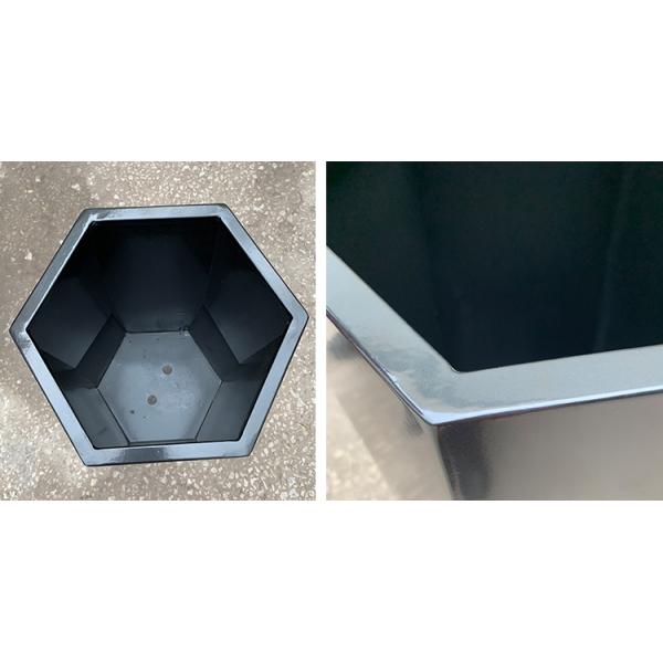 Factory Outlet Stainless Steel Flower Pot Outdoor Polygon Flower Box Shopping Mall Public Street Plant Pot