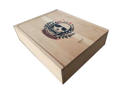 8 X 10 Luxury Packaging Boxes , Custom Made Small Wooden Boxes Sliding Halloween Christmas