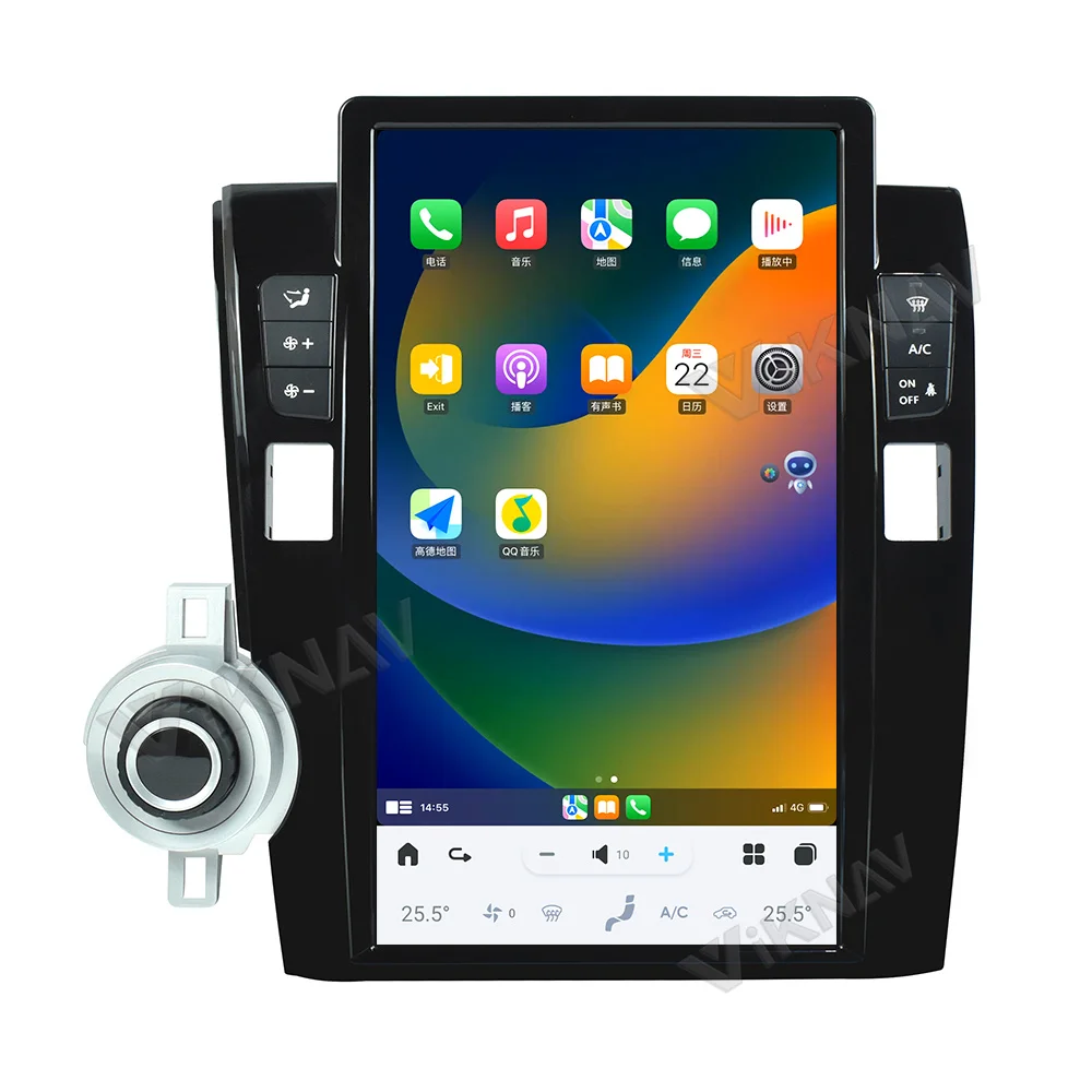 13.6 дюймовый Android авто стерео Для 2007-2013 Toyota Tundra навигация GPS мультимедийный DVD-плеер беспроводной Carplay 4G