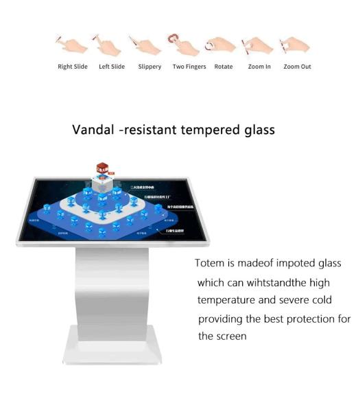 49 Inch Exhibition Hall Interactive Self Service Kiosk Vertical Touch Screen