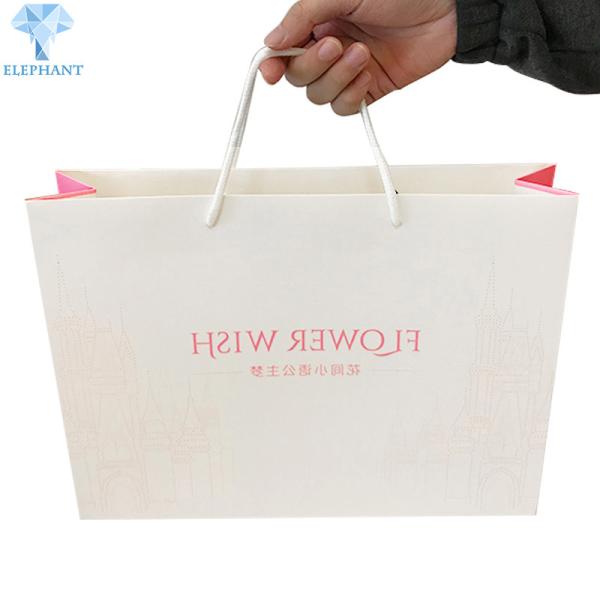 Handmade 16x6x12'' Paper Bags Cosmetic Kraft Christmas Gift Bags