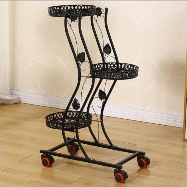 Anti Corrosion H81cm 6 Tier Metal Plant Stand For Decoration