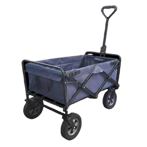 Qingdao Port Foldable Wagon Toy for Kids Four Wheels Beach Steel Garden Camping Cart
