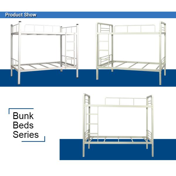 Knocked Down Steel Bunk Bed Dormitory Apartment Army Bunk Bed