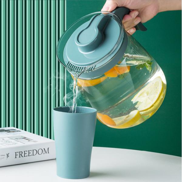 1.8L стеклянный горячий электрический стеклянный чайник с голубым светом, кипящий автоматически