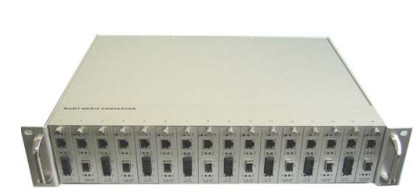 10M / 100M / 1000M Slot Media Converter SFP Module Rack Mountable