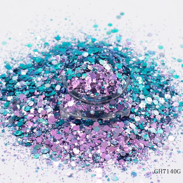 Eyeshadow Chunky Loose Glitter Pigment Bulk Sequins Mixed DIY Craft