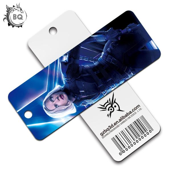 Marvel Heros Design PET 3D Lenticular Bookmark 0.6mm PET+157g Coated Paper
