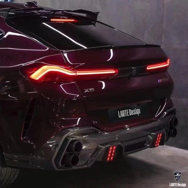 Venta caliente G06 X6 Carrocería de fibra de carbono Forbmw X6 Carrocería de fibra de carbono Capa delantera de la pala trasera del difusor