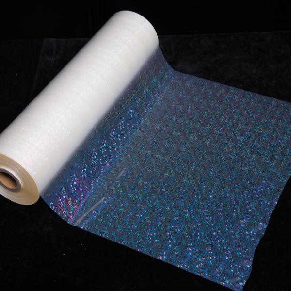 Película de laminación térmica holográfica transparente de material BOPP, película de laminación térmica de alto brillo para envases