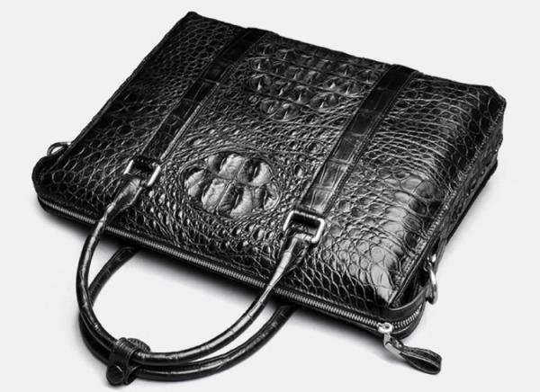 Factory wholesale sales promotion crocodile leather handbag shoulder slung briefcase men's business bag