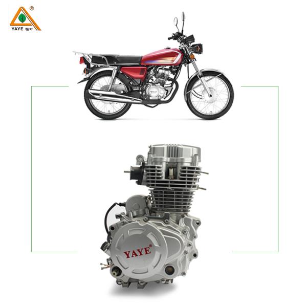 YAYE Honda CG125 Engine Assembly 125CC Motorcycle  5 Gears Electrical/Kick Start Reverse CDI for Repair/Replacement