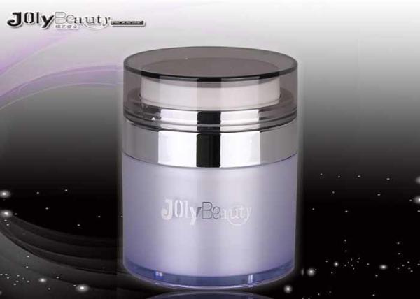 Cover a transparent bottle with a purple capacity of 30ml  Airless Bottles