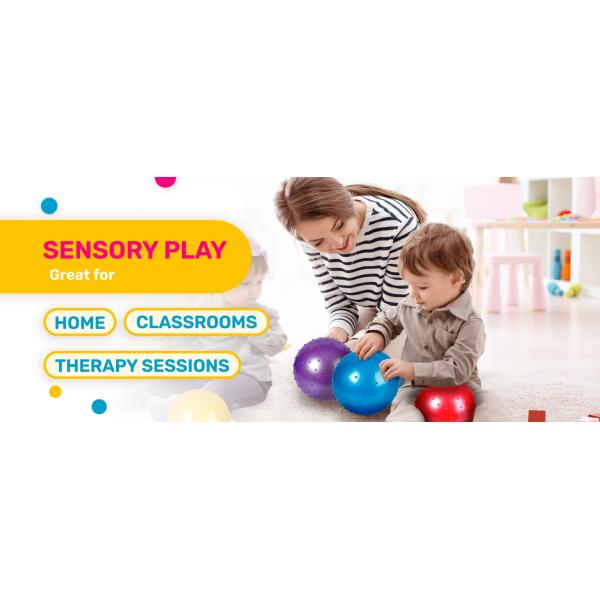 Large Bouncy Balls Bulk Inflatable Sensory Balls Soft Massage Stress Plastic Balls for School Party Play