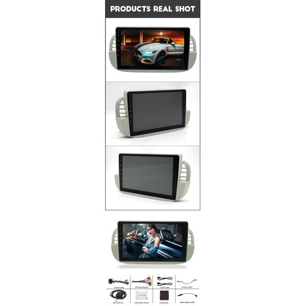 IPS Android 13 Автомобильный мультимедийный проигрыватель GPS навигация Для Fiat 500 2007 - 2015 Автомобильный Android стерео