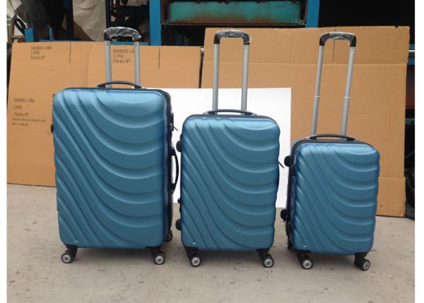 Carry On 3 Pcs Luggage Travel Set Bag ABS Trolley Suitcase 2 Zippers Framed For Travel