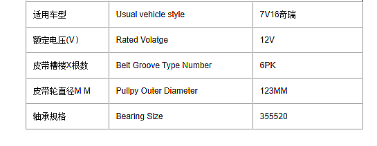 AC Compressor Clutch Magnetic Electric Clutch for CHERY 7v16 12v Ac air Condition Part Pulley Coil Hub