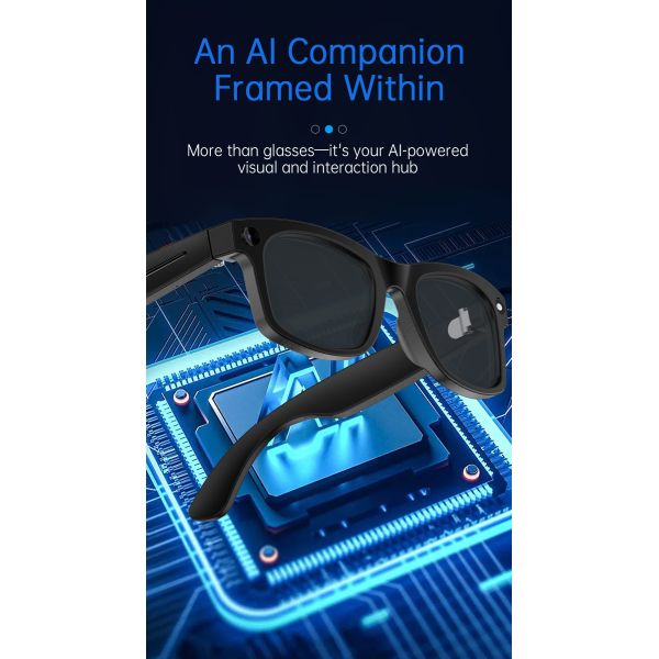 2026 S2 Max Smart AI Glasses With 8 Megapixel Camera Stabilization