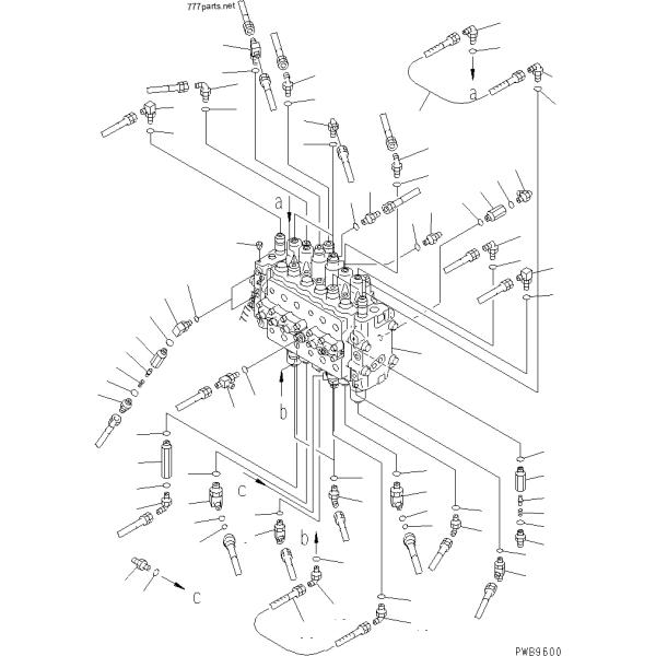 Клапан сброса PC220-6 PCHY-H6L6 PC230-6 723-40-56302 723-40-50401 гидравлического давления Belparts для экскаватора KOMATSU