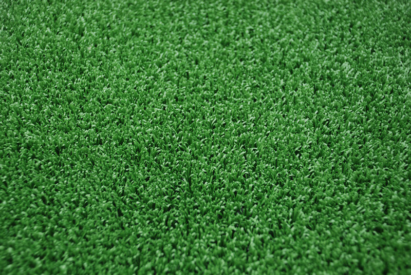 Roof Plastic 15mm 4500Dtex Balcony Artificial Turf Grass Olive Green , Weather resistance
