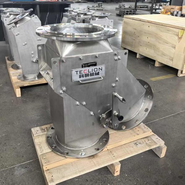 DN250 Caliber Swing Plate Flap Type Gravity Drop Feeding Diverter Valve