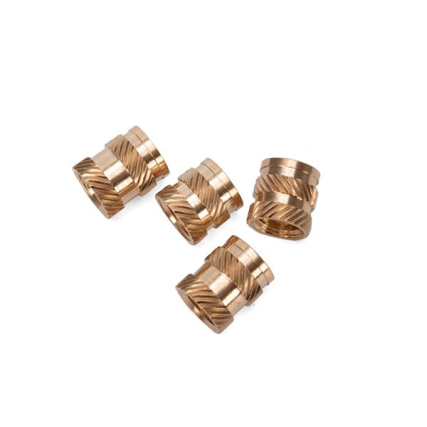 Black Oxide Finish Stainless Steel Brass Threaded Inserts for Heat Staking Plastic 1/4 3/8 5/16
