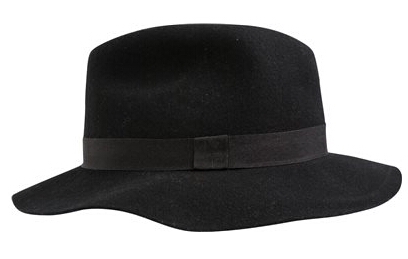 Outdoor hat braided leather hatband 100% wool felt