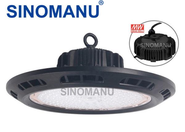 High Lumen High Bay LED Industrial 100W , Black LED Bay Lighting With Hook