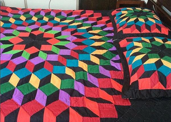 Unique Tetris  Patchwork Bedding Sets , Handmade Hotel Style Bedding Sets
