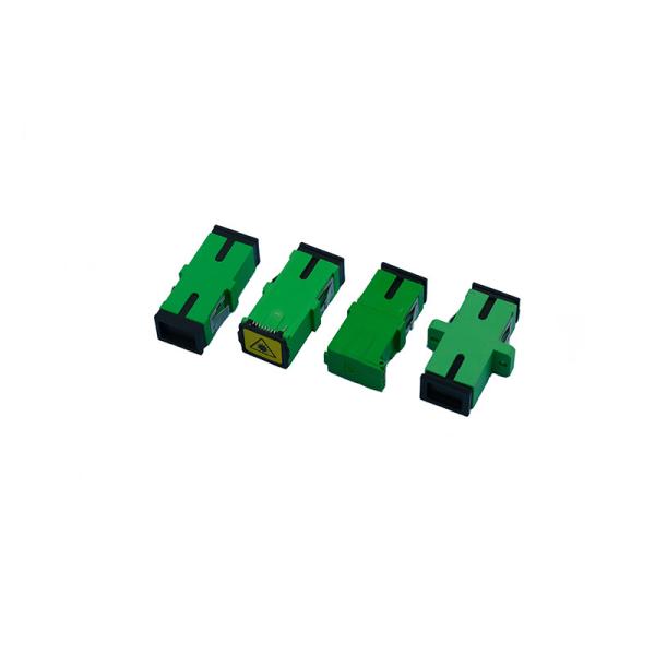 Green SC Adapter Customized Optic Kit With Flange Or Flangeless simplex and duplex