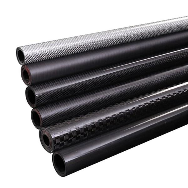 Customized 3K Weave Carbon Fiber Tube 8mm OD 6mm ID Glossy Finish Black or Customized