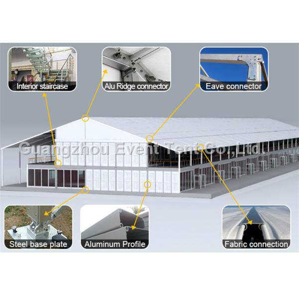 Double Decker Marquee tent For Wedding , House Shaped Tent Anti UV Easy Assemble