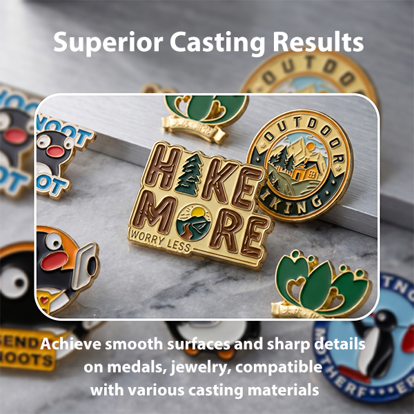 Manual Version Centrifugal Casting Machine Centrifugal Zamak Machine Spin Casting Medal Badge Production