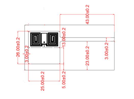 UHF RFID Jewelry label LAB103 , Passive Jewelry Tamper proof Tracking Security UHF Rfid Tag Jewellery Label