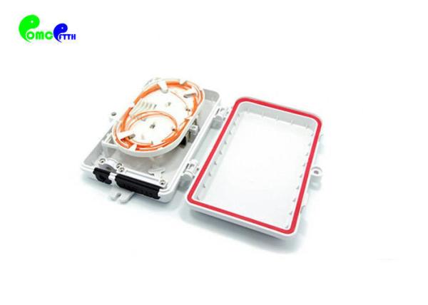 4 Fibers Plastic MM Type ABS Material Fiber Termination Box Full Loaded For Wall Mount Application