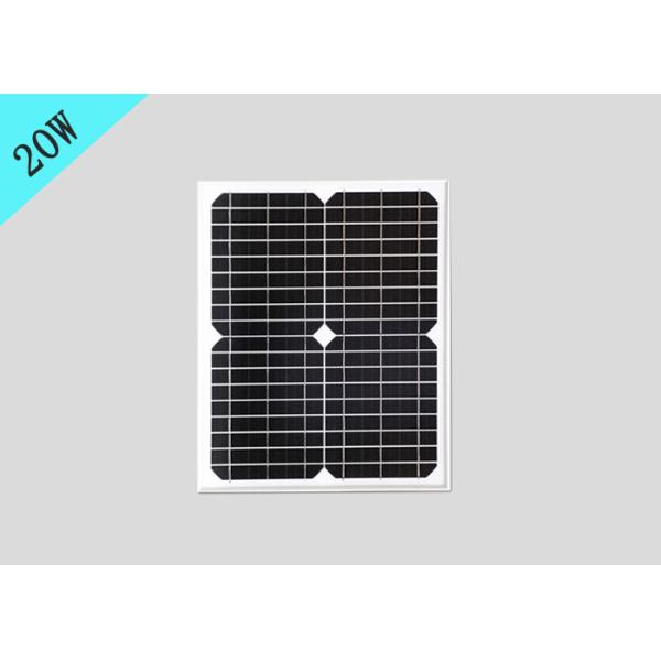 20 Watt Small Monocrystalline Solar Panels For Solar LED Garden Light / Solar Lighting