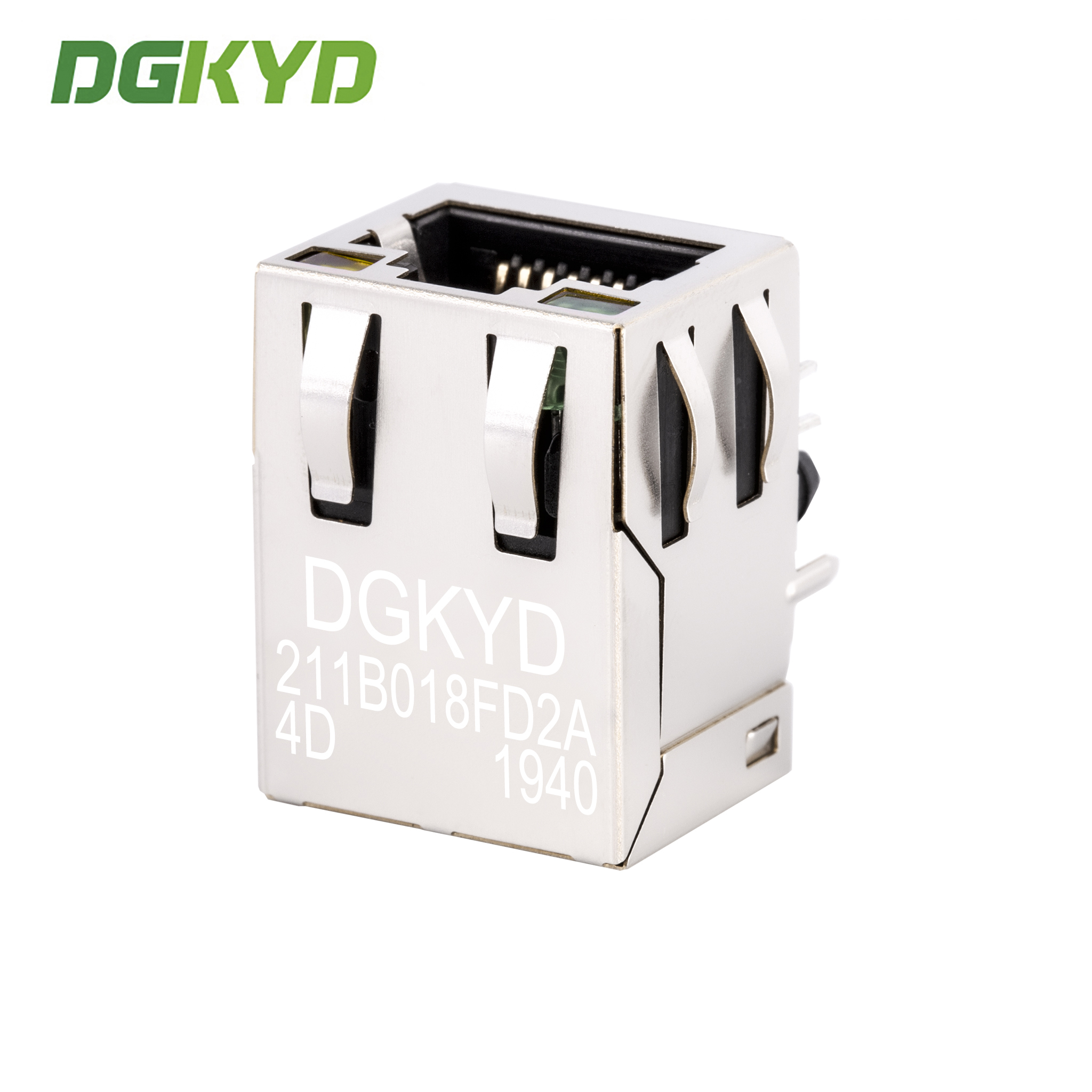 Industrial Grade 8PIN RJ45 Shielded Connector with 6U Gold Plating for Network Port