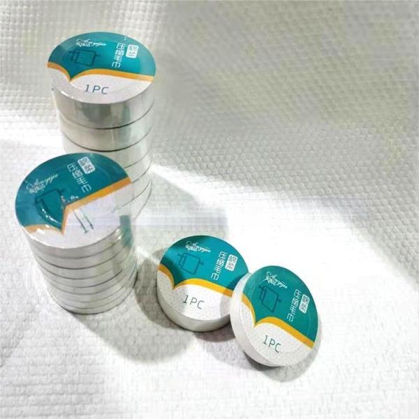 Переносное сжатое полотенце Тканое хлопковое полотенце для путешествий на открытом воздухе и пространства в прачечной