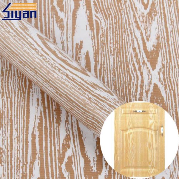 Furniture Embossed Texture Pvc Decorative Film 3d For Membrane Press