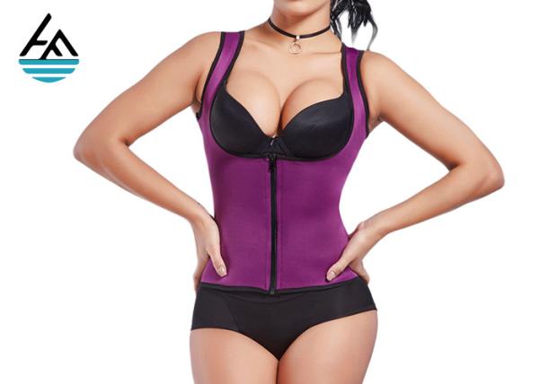 Durable XL Neoprene Slimming Suits Women's Sauna Shirt Screen Printing