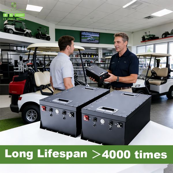 36V 48V 60V 72V Lithium Golf Cart Battery Pack with Bluetooth BMS APP Rechargeable Li-ion Battery for AGV Forklift