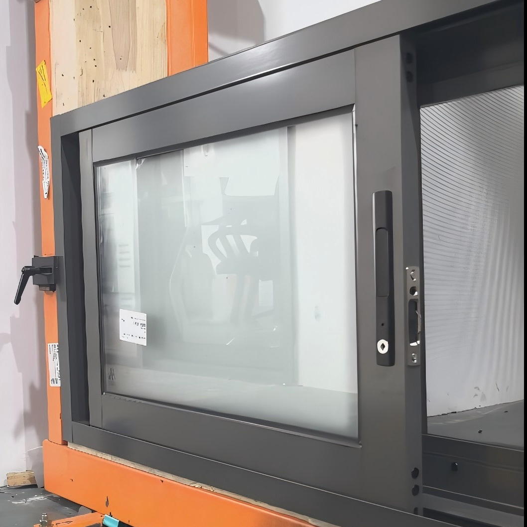 Insects Control Aluminum Sliding Glass Window With High Seal Rubber Strips