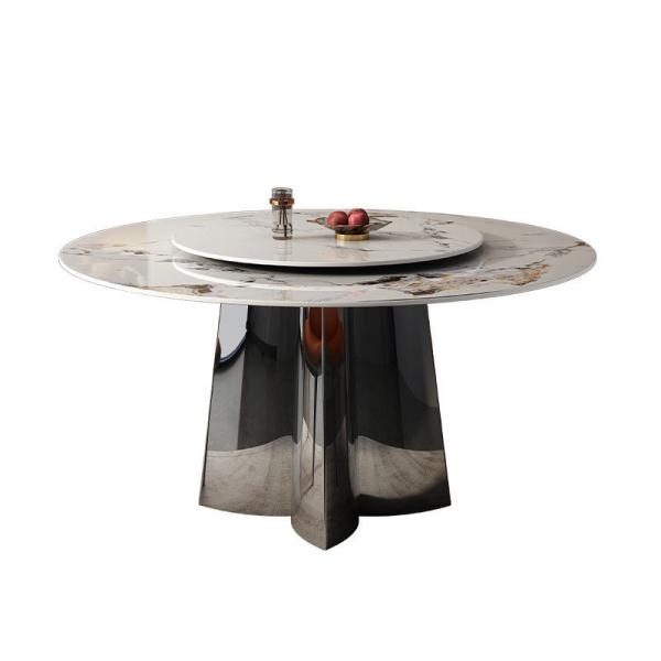 Durable Marble Top Dining Tables With Stainless Steel Legs - Wholesale