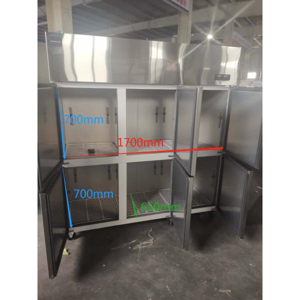 Six Door Stainless Steel Freezer For Meat Ice Cream Fresh Keeping