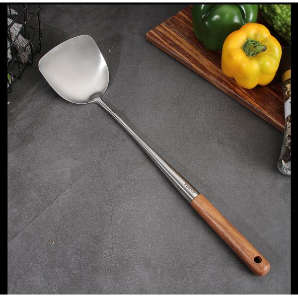 Выдвинутые утвари кухни нержавеющей стали шпателя Rosewood 304 ручки