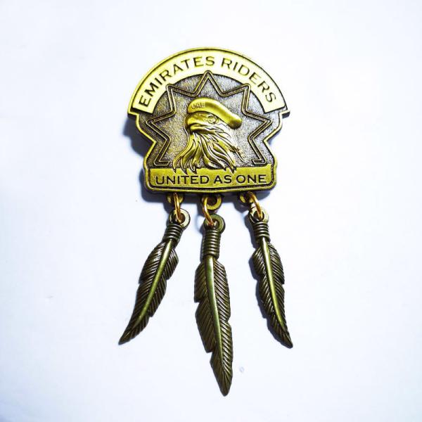 Émirats arabes unis style 3D coulé sous pression antique épingles de lapelet m